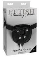fetish fantasy series uprząż regulowana 3 pierścienie lakierowana
