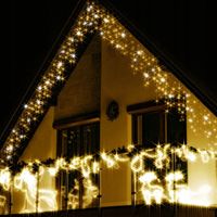 LAMPKI SOPLE CHOINKOWE 500LED KURTYNA ŚWIETLNA FLASH ZEWNĘTRZNY BIAŁY PILOT