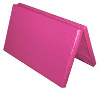 Materac dwuczęściowy z rzepami UNDERFIT 130 x 120 x 6 cm twardy różowy