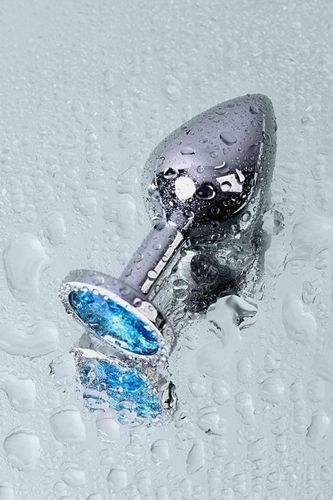 silver anal plug with gem, turquoise na Arena.pl