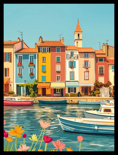 Plakat 30x40cm Wielobarwne Nadbrzeże zdjęcie 2