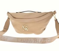 Laura Biaggi nerka saszetka maxi groszek ciemny beż mat JS182