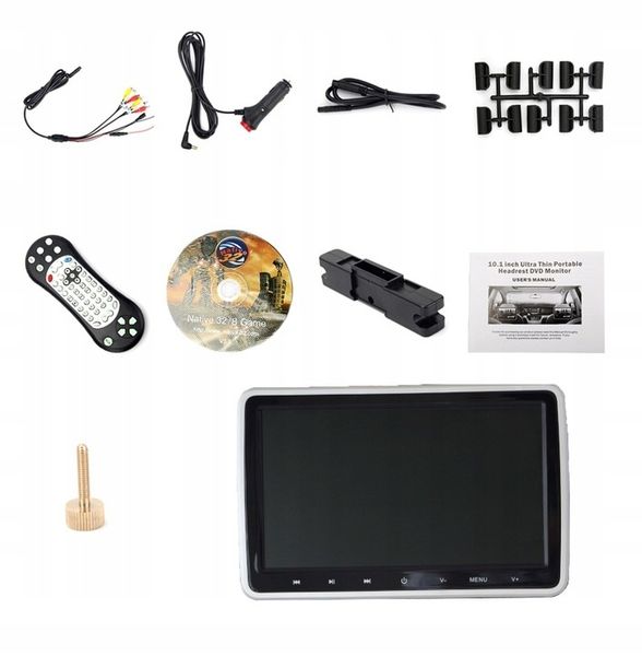 DVD NA ZAGŁÓWKI SAMOCHODOWE EKRANY 10'' USB SD GRY zdjęcie 4