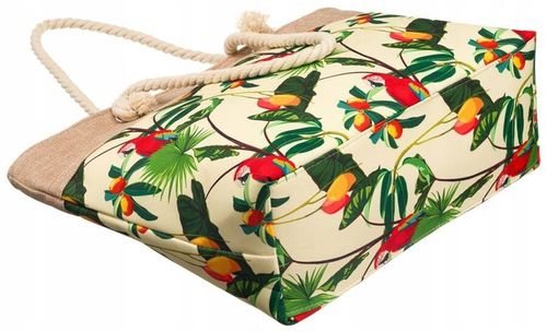 Torba Plażowa Duża Zapinana Na Zamek Torebka Shopper z Podszewką Piknik XXL na Arena.pl