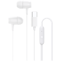 canyon słuchawki dokanałowe sep-5 przewód usb-c białe