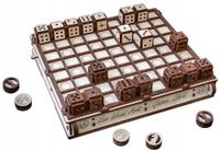DREWNIANE PUZZLE 3D DREWNIANE GRY SZACHY WARCABY ZESTAW DO ZŁOŻENIA DIY