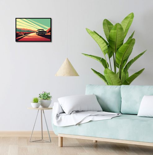Plakat 45x30cm Droga przez Pustynię na Arena.pl