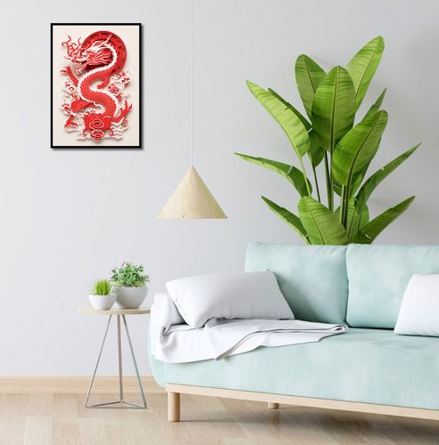 Plakat 40x55cm Czerwony Smok na Arena.pl