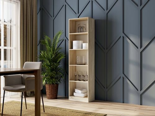 REGAŁ R50 BIUROWY 50CM PÓŁKA SZAFKA KSIĄŻKI SEGREGATORY DĄB SONOMA I na Arena.pl