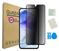 Szkło prywatyzujące do SAMSUNG GALAXY A55 5G na ekran czarna ramka privacy
