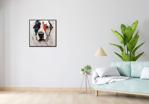 Plakat 60x60cm Przyrysowany Psiak na Arena.pl