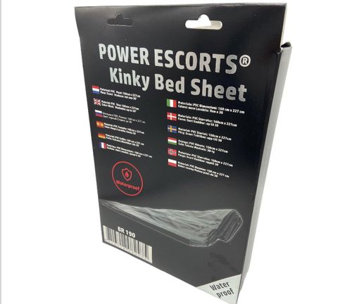 power escorts   br190   kinky bed sheet black   160 x 227 cm na Arena.pl