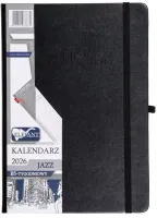Kalendarz 2026 B5 Tygodniowy Jazz, Czarny