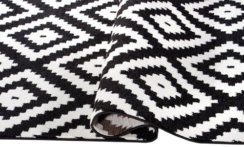 Dywan Carpetforyou Rosette B&W 80x150 na Arena.pl