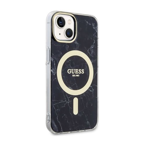 Guess Marble MagSafe - Etui iPhone 14 Plus (Czarny) na Arena.pl