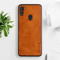 Etui AIORIA Vintage LEATHER do Samsung Galaxy A11 / M11 pomarańczowy
