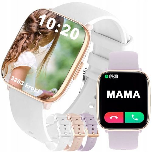 Zegarek SMARTWATCH prezent na Komunię dziewczynka 1.75CALA AMOLED - ROZMOWY na Arena.pl