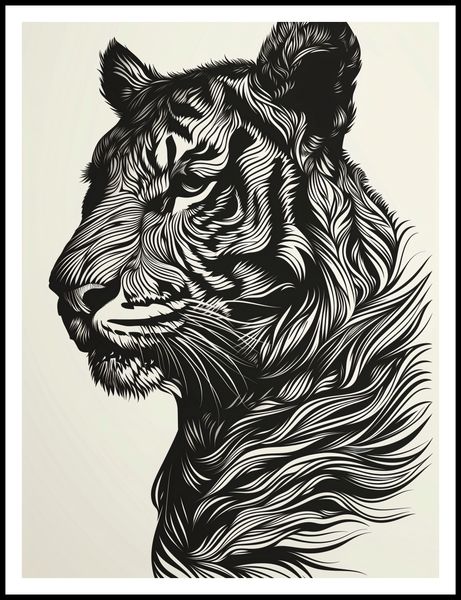 Plakat 75x100cm Tygrysi Gwizd zdjęcie 3