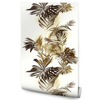 Tapeta Do Przedpokoju LIŚCIE Palmowe Styl Vintage