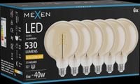 MEXEN VINTIS 6X ŻARÓWKA FILAMENT SPIRALA LED E27 G125 6W 2200K 530 LM AMBER