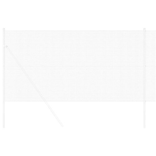 Spawana siatka ogrodzeniowa Srebrny 1.2 x 25 m Stal na Arena.pl