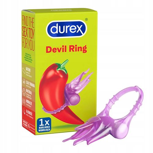 DUREX LITTLE DEVIL Stymulująca Nakładka Wibrująca na Penisa Dyskretna Cicha na Arena.pl