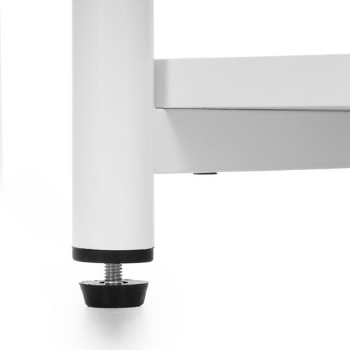 Szafka nocna, stolik z półkami do sypialni 35x31x59 cm nakastnik, biały na Arena.pl