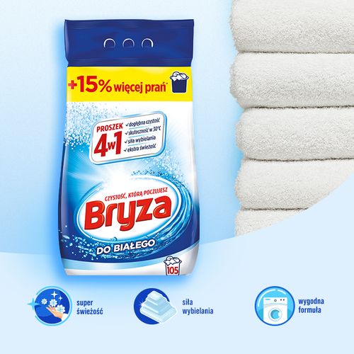 bryza 4w1 proszek white 6,825kg / 105 prań na Arena.pl