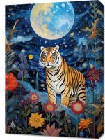 Obraz 50x70cm Tygrys w Ogrodzie Gwiazd