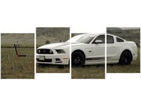 45CM 120CM ZEGAR 4 ELEM MUSTANG GT V8 BRETT LEVIN ŚCIENNY