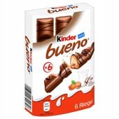 KINDER BUENO WAFELEK 6 sztuk/129g