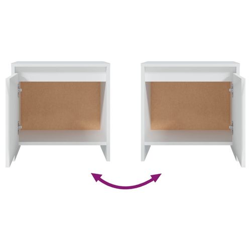 Szafka nocna, biała, 45x34x44,5 cm na Arena.pl