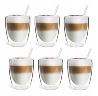 Szklanki Termiczne Podwójna Ścianka Kawa Herbata 320ml Vialli Design 6