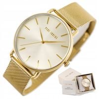 ZEGAREK DAMSKI PAUL LORENS RONDA złoty klasyczny +BOX +GRAWER