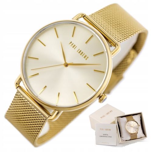 ZEGAREK DAMSKI PAUL LORENS RONDA złoty klasyczny +BOX +GRAWER na Arena.pl