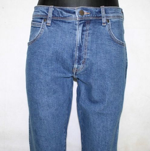 Męskie jeansy Wrangler Regular -Stonewash W10I2333N proste - W31/L32 na Arena.pl