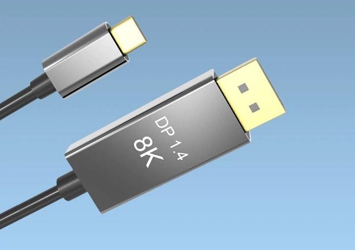 Kabel USB C do Displayport DP 1.4 8K 4K 240 Hz Mac zdjęcie 4