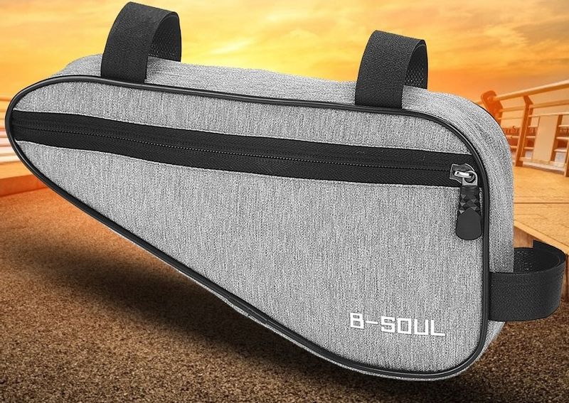 Sakwa Przednia Ramę B-Soul Torba Rowerowa Saszetka zdjęcie 9