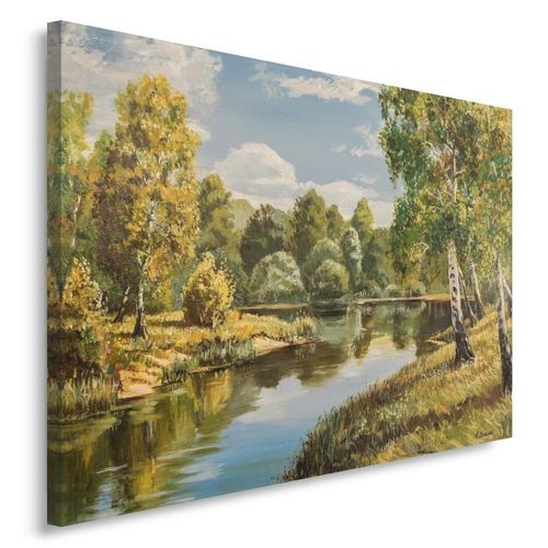 Obraz na płótnie - Canvas, Nad rzeką 40x30 na Arena.pl