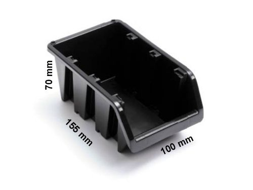 POJEMNIK MAGAZYNOWY 5 szt+ listwa pojemniki CZARNE na Arena.pl