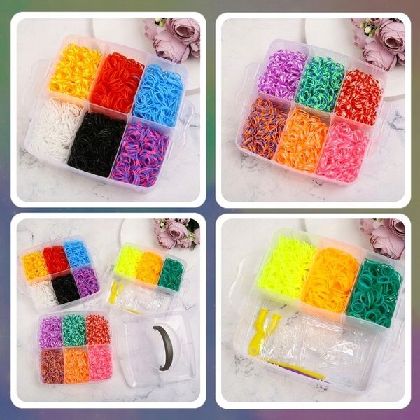 ZESTAW XL GUMEK DO ROBIENIA BRANSOLETEK GUMKI 3000 SZT. AKCESORIA ORGANIZER zdjęcie 5