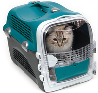 CATIT CABRIO transporter psa kota otwierany z góry do 11kg 51cm turkusowy