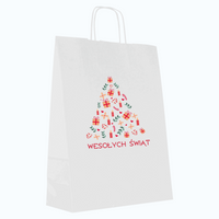 Torby świąteczne duże 32 x 12 x 41 cm choinka 35