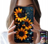ETUI DO SAMSUNG A6 2018 - SŁONECZNIKI, SŁONECZNIK, KWIECISTE WZORY