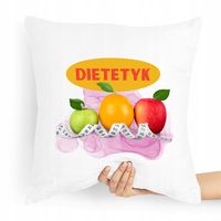 Prezent Poduszka Dla Dietetyka Dietetyczki Prezent Z Nadrukiem Ze Zdjęciem