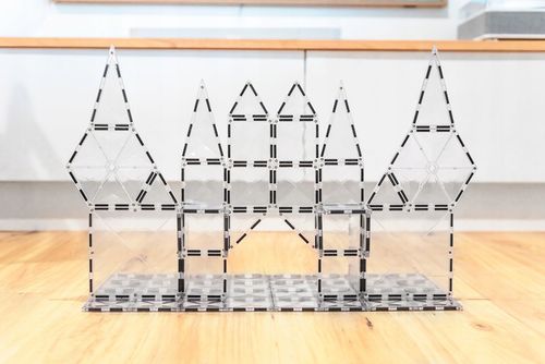 Connetix 34 el. startowe klocki magnetyczne Clear Starter transparentne na Arena.pl