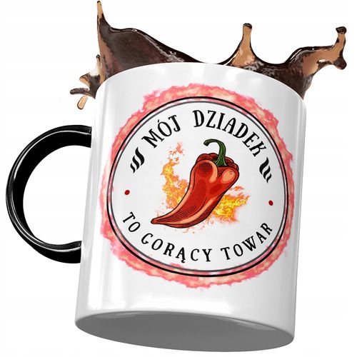 Kubek Czarny Dla Dziadka Dzień Dziadka Na Prezent Z Nadrukiem Ze Zdjęciem na Arena.pl