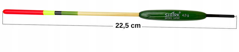 Spławik Przelotowy z BALSY SHARK Perfekt Hunter 4 g / 22,5 cm zdjęcie 2