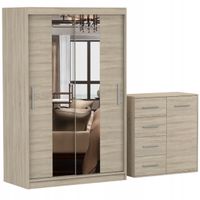 Zestaw NEOMI 01 Szafa 120 Komoda FRIDA MINI 01 90 półki SONOMA PRODUCENT