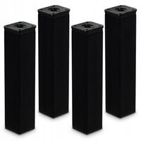 4x NOGA NÓŻKA MEBLOWA CZARNA NÓŻKA POD SZAFKĘ NÓŻKA DO MEBLI H20CM Z